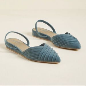 Seychelles blue sling backs